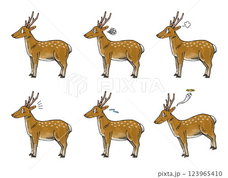 鹿セット 鹿セット 123965410