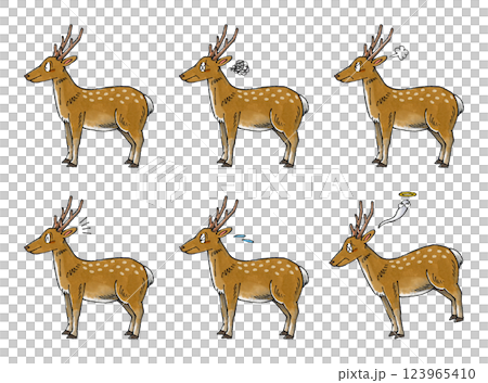 Deer set 123965410