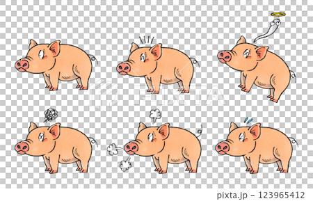 Pig set Pig set 123965412