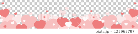 A background of many pink hearts 123965797