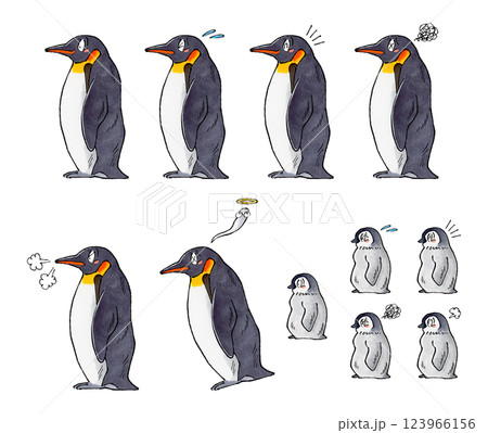 コウテイペンギンセット 123966156