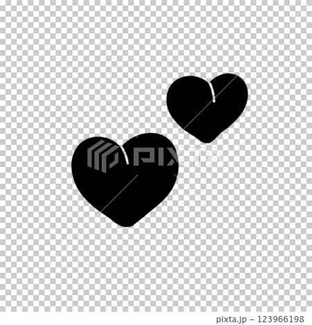 Heart hand drawn vector illustration icon 123966198