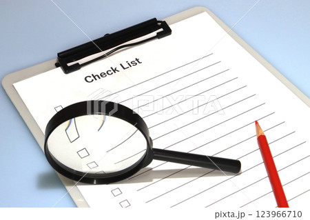 チェックリスト チェックリスト 123966710