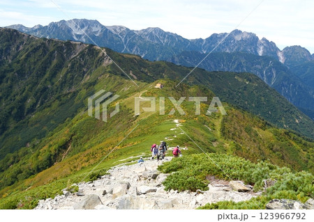 鹿島槍ヶ岳登山から見える風景 123966792