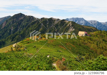 鹿島槍ヶ岳登山から見える風景 123966796