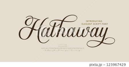 Elegant wedding alphabet font logo classic minimal fashion designs. Typography luxury modern serif letter fonts and number for logos tattoo brand. vector illustration 123967429