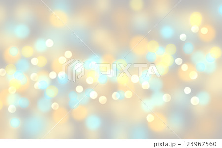 キラキラ輝くイルミネーションの背景　玉ボケ　光 123967560