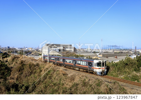 武豊線を走るJR東海313系普通列車 武豊線を走るJR東海313系普通列車 123967847