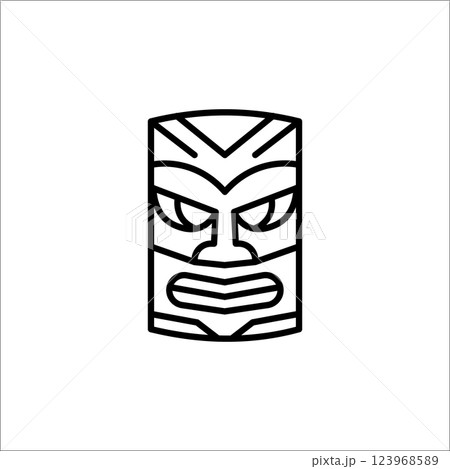 Traditional Mask Icon 123968589