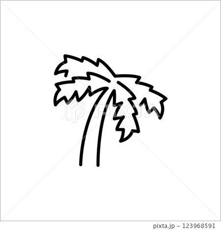 Palm tree icon 123968591