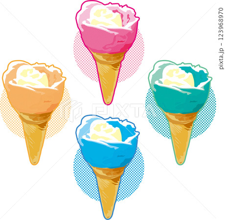 秋田名物ババヘラアイス 123968970