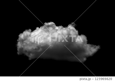 White cloud isolated on a black background White cloud isolated on a black background 123969820