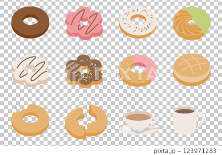 Donut illustration 123971283
