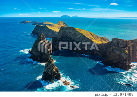 Landscape with Ponta de Sao Lourenco, Madeira Island, Portugal 123971499