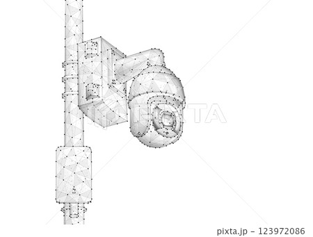 Dome security camera. Business monitoring, Camera surveillance, Dome security camera. Business monitoring, Camera surveillance, 123972086