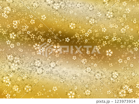 黄金の桜 123973914