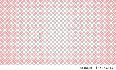 ハーフトーン　ドット背景イラスト　円ピンク枠　水玉 123975243