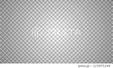 ハーフトーン背景イラスト　黒　小ドット円　シンプル　スクリーン 123975249