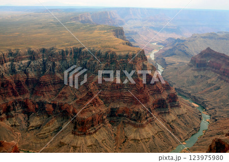 Aerial View Grand Canyon Arizona Aerial View Grand Canyon Arizona 123975980