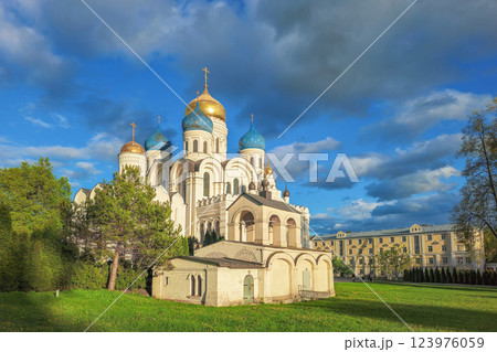 Spring evening view of the Nikolo-Ugreshsky Monastery 123976059