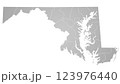 Maryland administrative map. counties of Maryland map, blank Map, empty map of Maryland 123976440