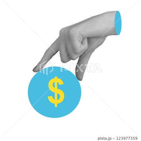 Hand holding dollar, symbolizing money, cost, and financial transactions. Concepts of saving, income Hand holding dollar, symbolizing money, cost, and financial transactions. Concepts of saving, income 123977359