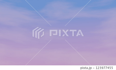 夕暮れ時の空 123977455