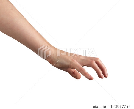 Hand gesture in motion, grasping and manipulating something invisible with precision. Fingers Hand gesture in motion, grasping and manipulating something invisible with precision. Fingers 123977755