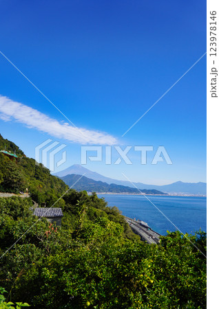 薩埵峠から望む富士山と駿河湾の絶景:静岡の名所 薩埵峠から望む富士山と駿河湾の絶景:静岡の名所 123978146