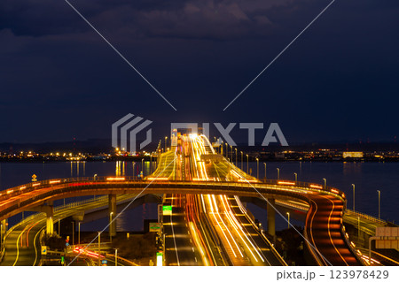 東京湾アクアライン・夜景 123978429