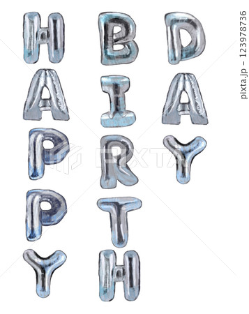 happybirthday銀_縦1 123978736
