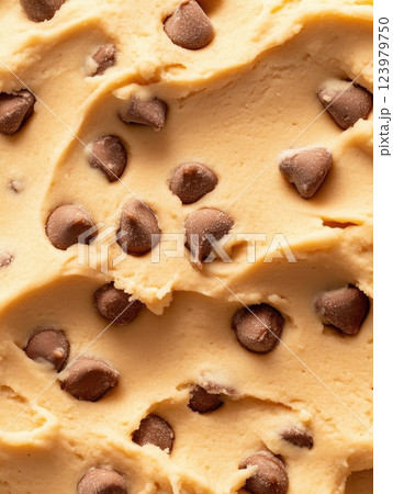 Close-up Detail of Raw Cookie Dough Texture 123979750