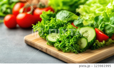Rustic Farm Fresh Vegetables Displayed Neatly Rustic Farm Fresh Vegetables Displayed Neatly 123981995