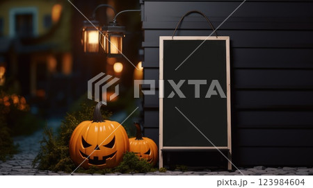 halloween, pumpkin, promotion, cafe, restaurant, ai 123984604