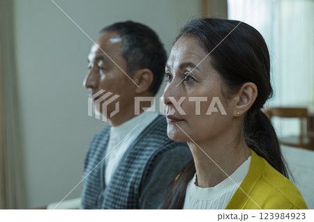 熟年夫婦のポートレート 熟年夫婦のポートレート 123984923