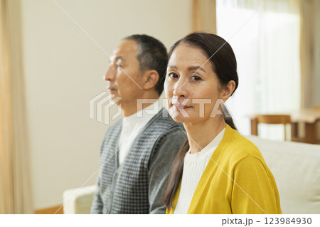 熟年夫婦のポートレート 123984930