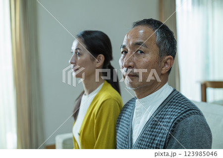 熟年夫婦のポートレート 123985046