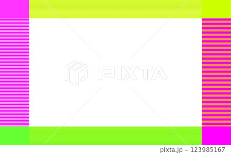 ボーダー模様　フレーム　パステルカラー 123985167