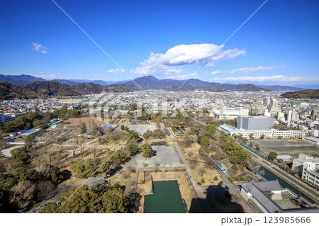 静岡市、静岡県庁富士山展望ロビーからの眺め 123985666