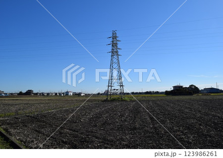 送電塔 高電圧交流 送電塔 高電圧交流 123986261