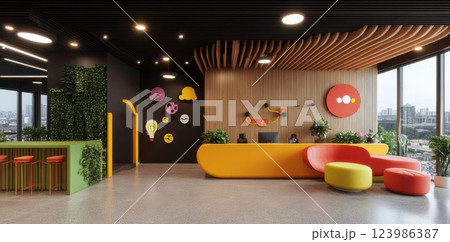 cute kitten on the window 123986387