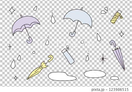 simple umbrella illustration 123986515