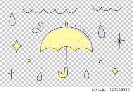 簡單的雨插畫 簡單的雨插畫 123986516
