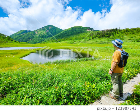 夏の火打山・妙高山登山（天狗の庭から火打山を望む） 123987543