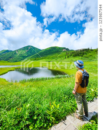 夏の火打山・妙高山登山(天狗の庭から火打山を望む) 夏の火打山・妙高山登山(天狗の庭から火打山を望む) 123987544