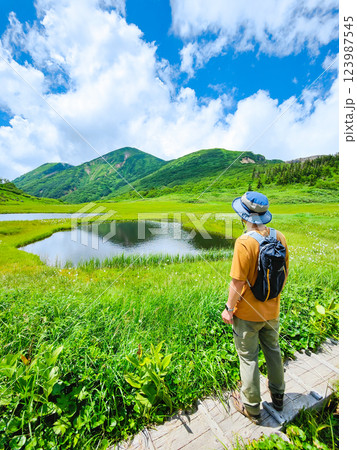 夏の火打山・妙高山登山(天狗の庭から火打山を望む) 夏の火打山・妙高山登山(天狗の庭から火打山を望む) 123987545
