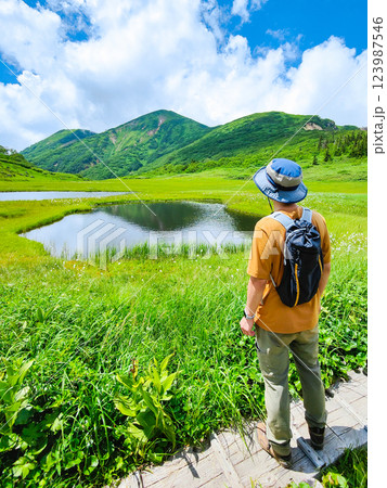 夏の火打山・妙高山登山(天狗の庭から火打山を望む) 夏の火打山・妙高山登山(天狗の庭から火打山を望む) 123987546