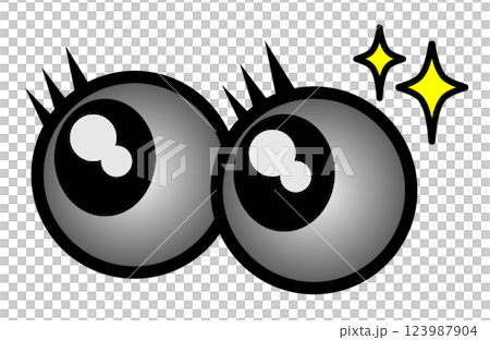 用驚訝的眼神看眼球的插圖 用驚訝的眼神看眼球的插圖 123987904