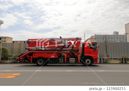 コンクリートポンプ車 123988251