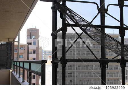 マンション大規模修繕　工事　集合住宅 123988499